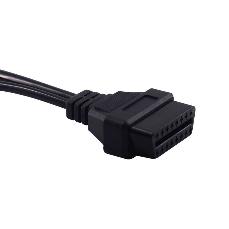 OBD de 12 a 16 P para conector para Mitsubishi, Cable de diagnóstico OBDII de 16 pines para Mitsubishi, 12 Pines, conector OBD2