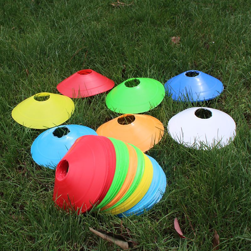 10Pcs Profession Disc Cones Soccer Basketball Speed Agility Training Disc Field Marking Coaching Training Tool