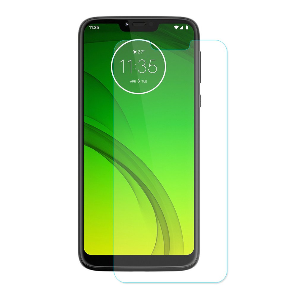 ALICANTINAS, 2.5D 0,26mm 9H película protectora de vidrio templado de borde de arco Dirtproof para Motorola Moto G7 de