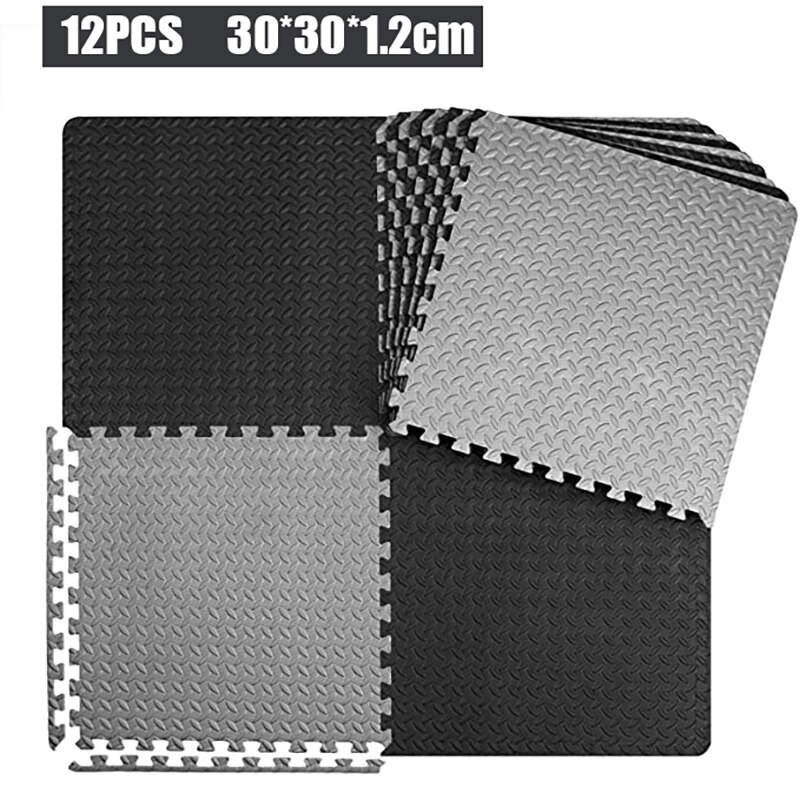 Sport Yoga Mat with EVA Foam Interlocking Tiles for MMA, Exercise, Pilates, Gymnastics and Home Gym Protective Flooring Carpet: 2