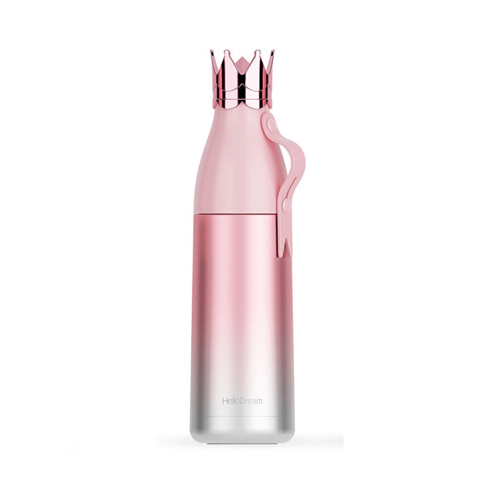 Kroon Thermosfles 304 Rvs Thermoskan Fles Water Outdoor Mok Reizen Fles Vacuüm Kind School Thermos: Pink