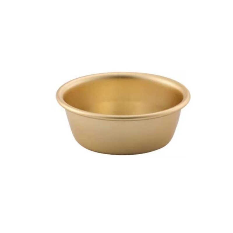 Korean Yellow Aluminum Bowl With Handle For Noodle Traditional Rice Wine Kitchen Cookware Hiking Soup Dish BBQ Camping Bowls: 12.5cm / 4