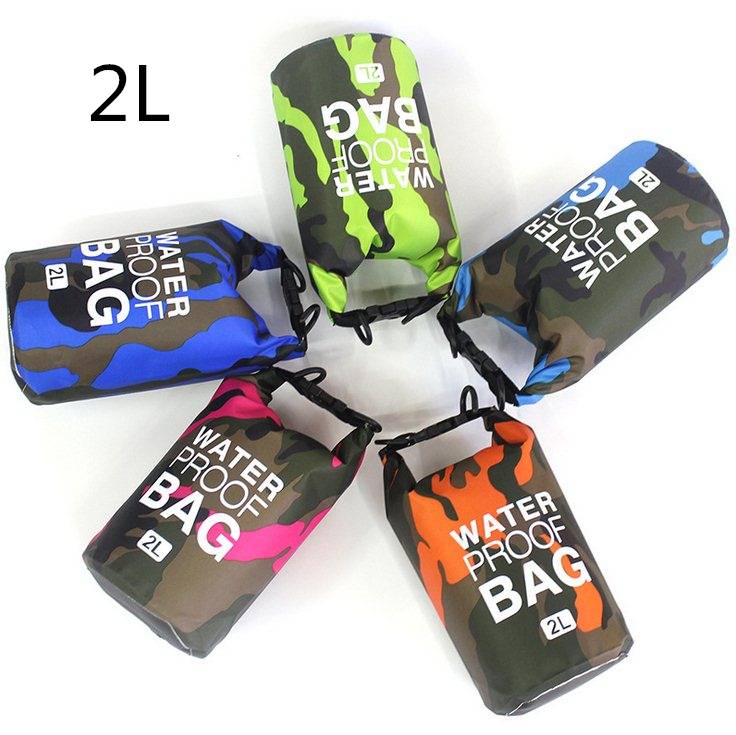 Outdoor Waterproof bag 2L/5L/10L/15L/20L/30L Dry Bag travelling backpack trekking bag for Drifting Rafting kayaking snorkeling: 2L(Random Color)