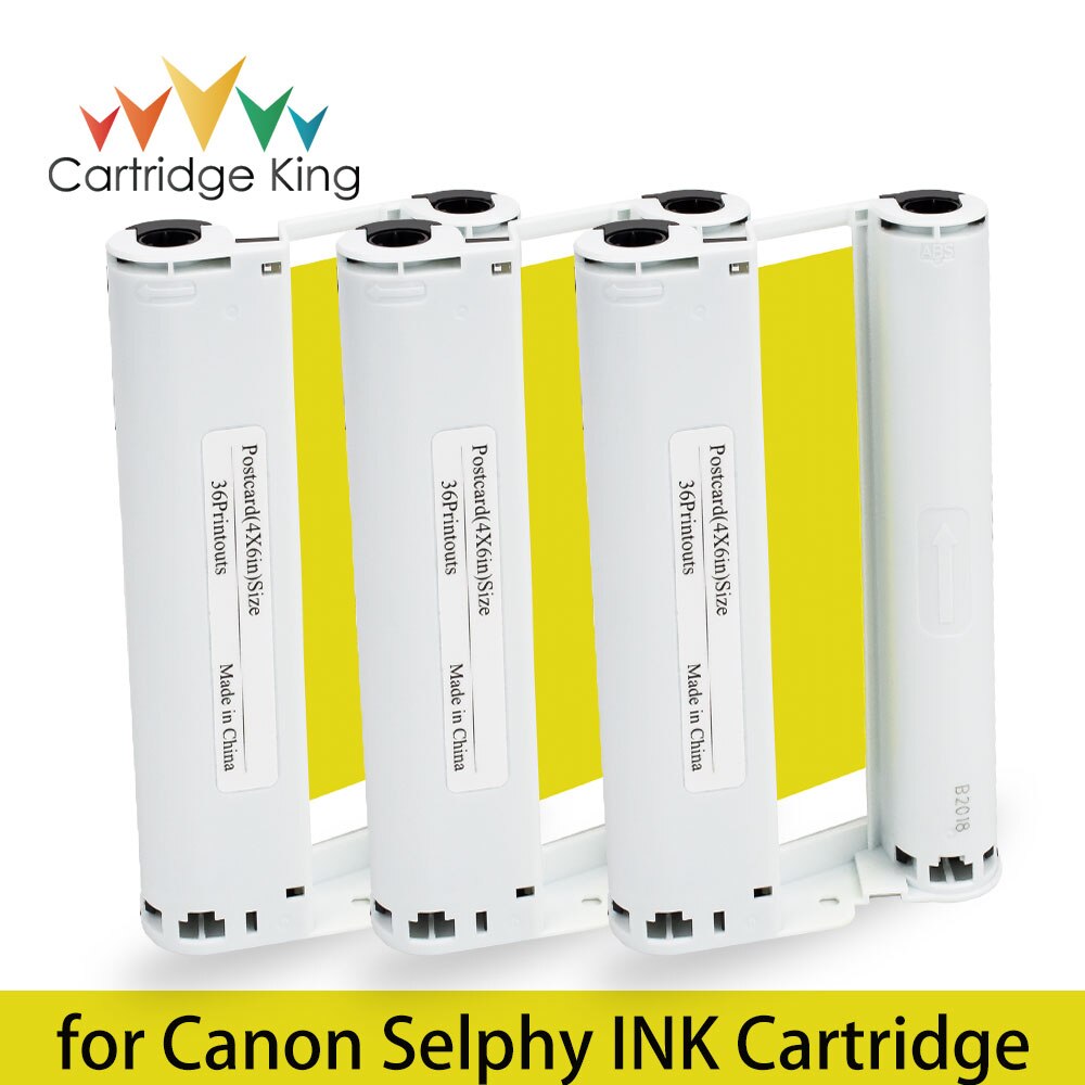 10 Stuks Kleur Inkt Compatibel Voor Canon Selphy Compact Foto Printer CP1200 CP1300 CP910 CP900 Kp 108IN KP-36IN Cartridge: 3PCS