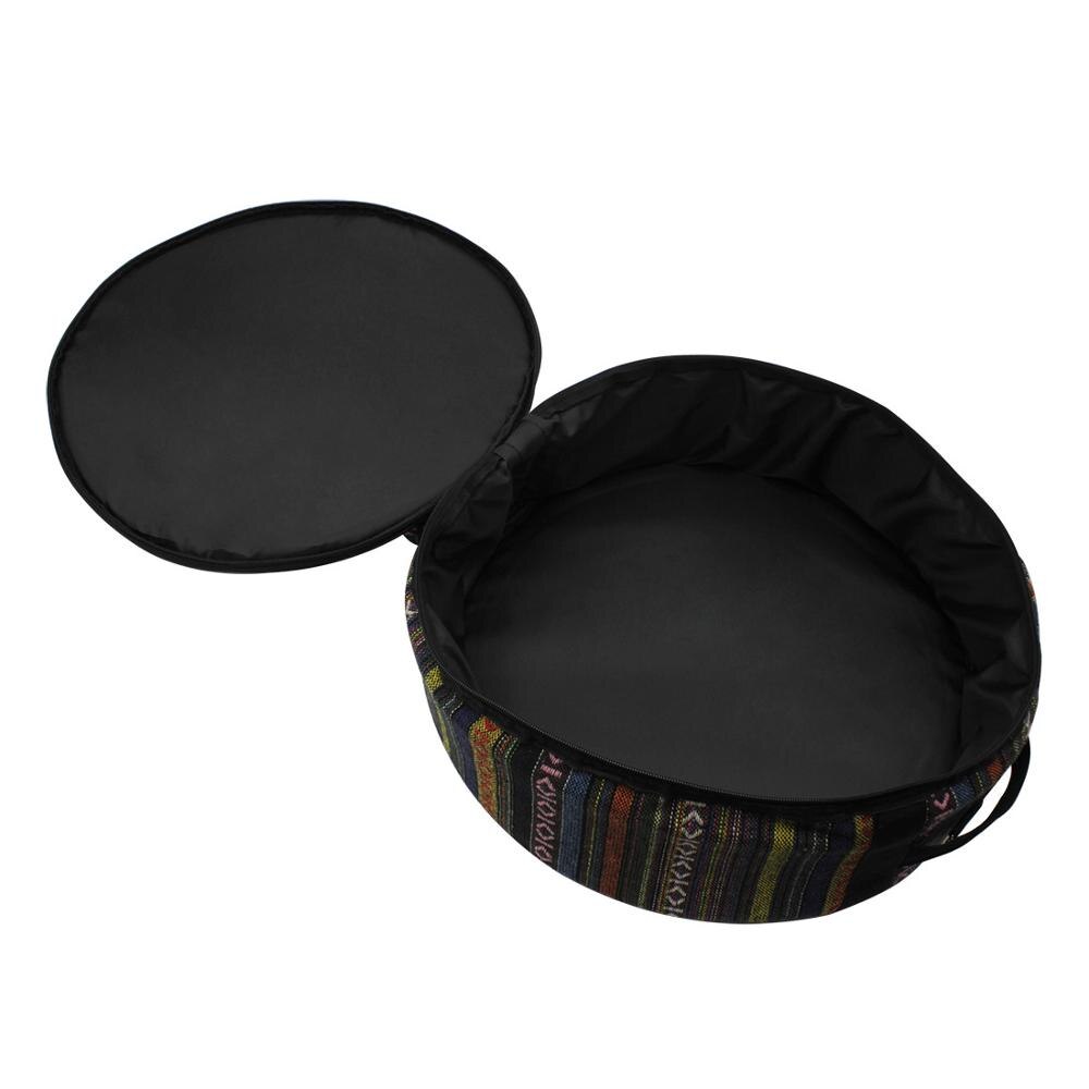 Bolsa portátil de 14 pulgadas, caja con cubierta de tambor, mochila para los hombros, color negro, Estuche de transporte