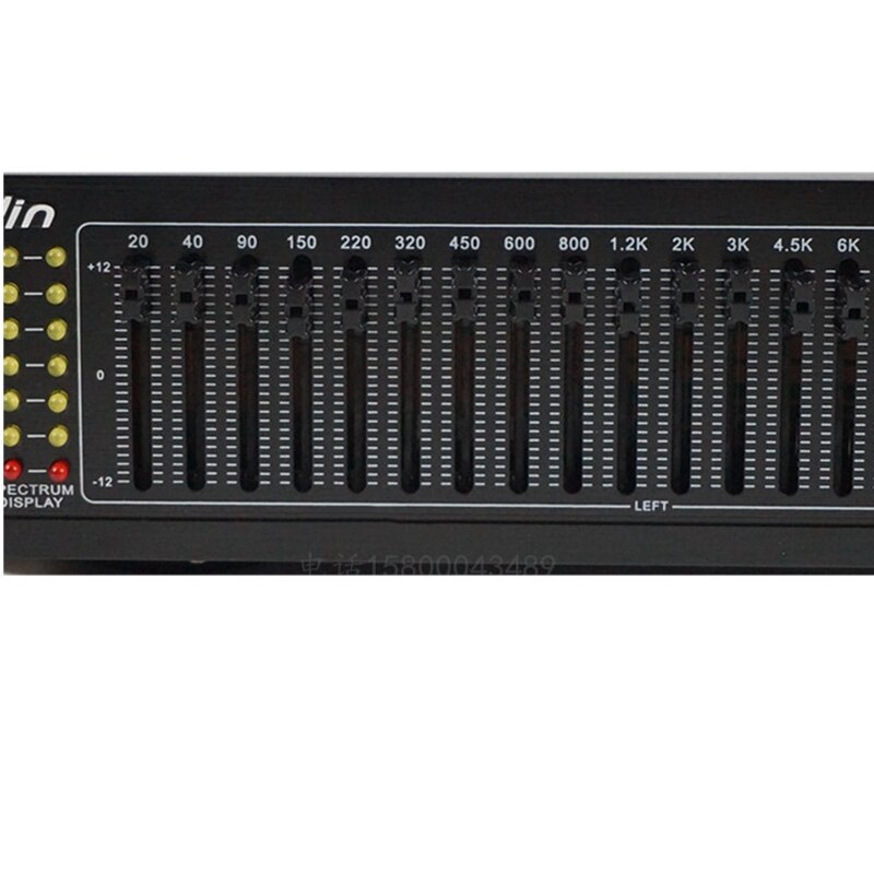 40-Segment Stereo Eq Professionele Audio Equalizer, dual 20-Segment Prestaties Stage/Ktv Bluetooth Koorts Audio Equalizer