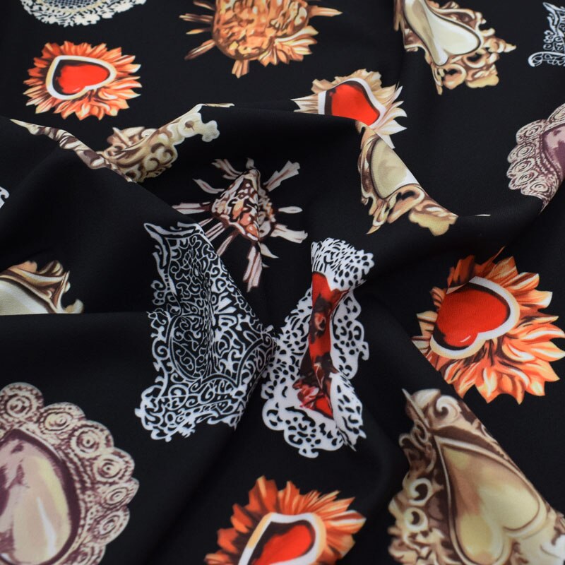 ! tela de raso elástica de gemas rojas para vestido de verano, telas de tela para vestidos de metros, tissu au metres, tejido tela, tela shabby chic