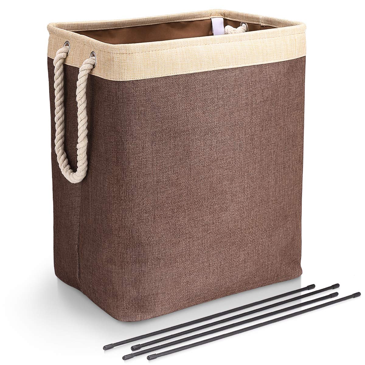 Large Capacity Laundry Basket Square Storage Bucket Foldable Laundry Basket for Bedding Clothing Toys Books Storage Box Linen: 3