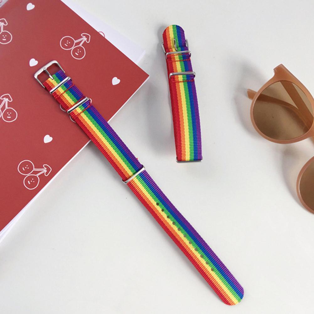 Regnbågsarmband män kvinnor par vänskap band nylonkrage punk lgbt pride kvinnor pride armband smycken