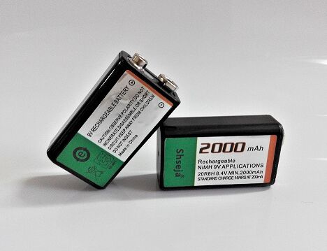 2 stks 2000 mah 9 v oplaadbare batterij 9 volt Ni-Mh batterij + 9 v 6F22 Batterij Slimme Lader