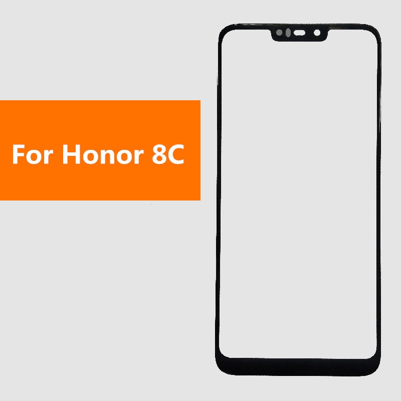 Honor8C Outer Screen For Huawei Honor 8C Front Touch Panel LCD Display Out Glass Cover Lens Phone Repair Replace Parts