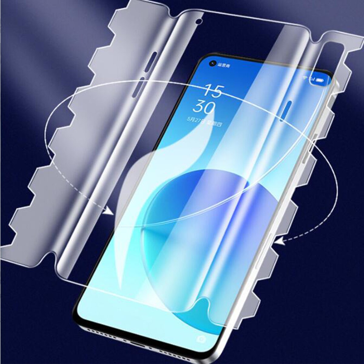 Full Body Hydrogel Film For Oppo Find X5 pro Screen Protector for Oppo Find X5 Nano Gel Film with Fix Tools Not Glass