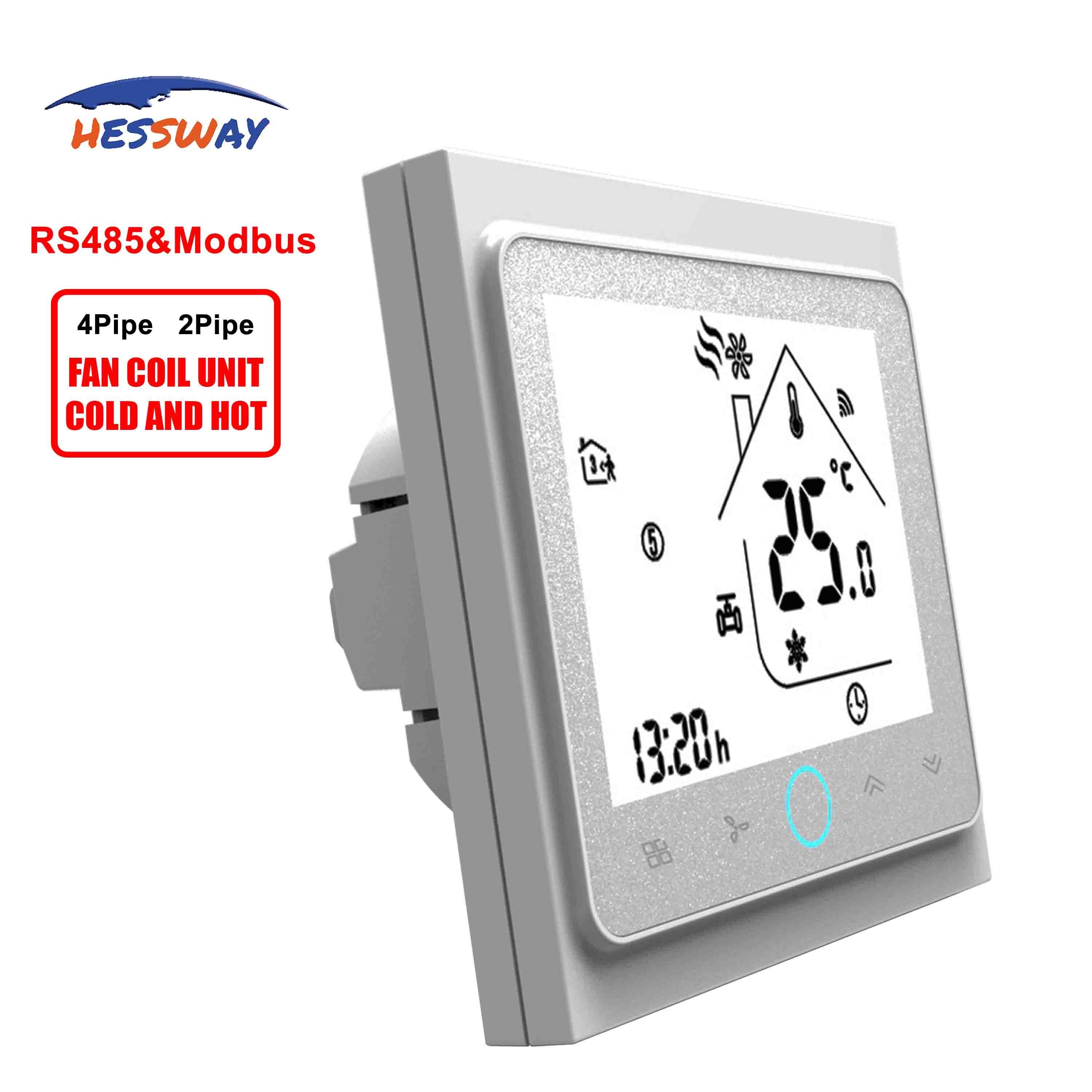 HESSWAY Remote Terminal Unit RS485/MODBUS thermostat 24v for 2pipe 4pipe heat cool temp