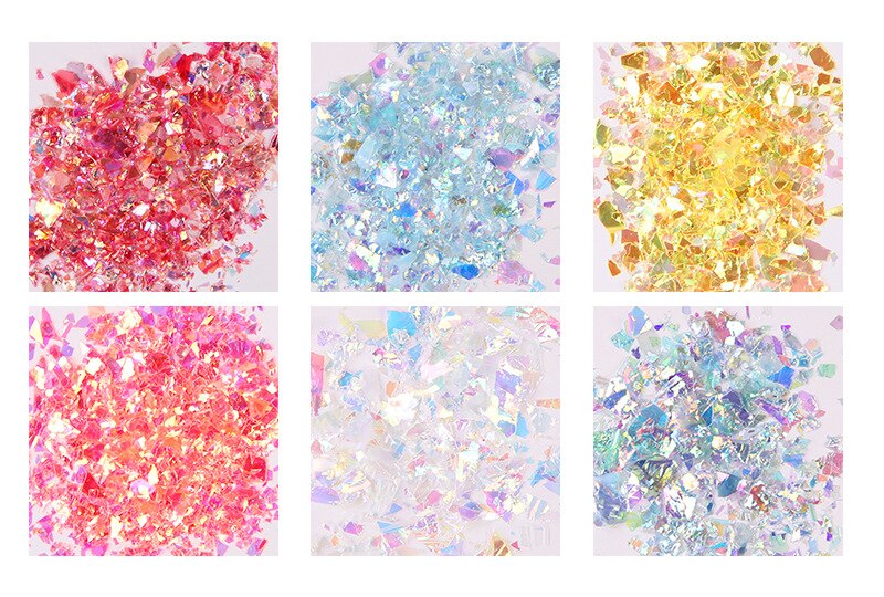 12 gitter boks negle dekoration sæt stjerne og måne blandet pailletter blød keramik negle dekoration nail art tilbehør tslm 1