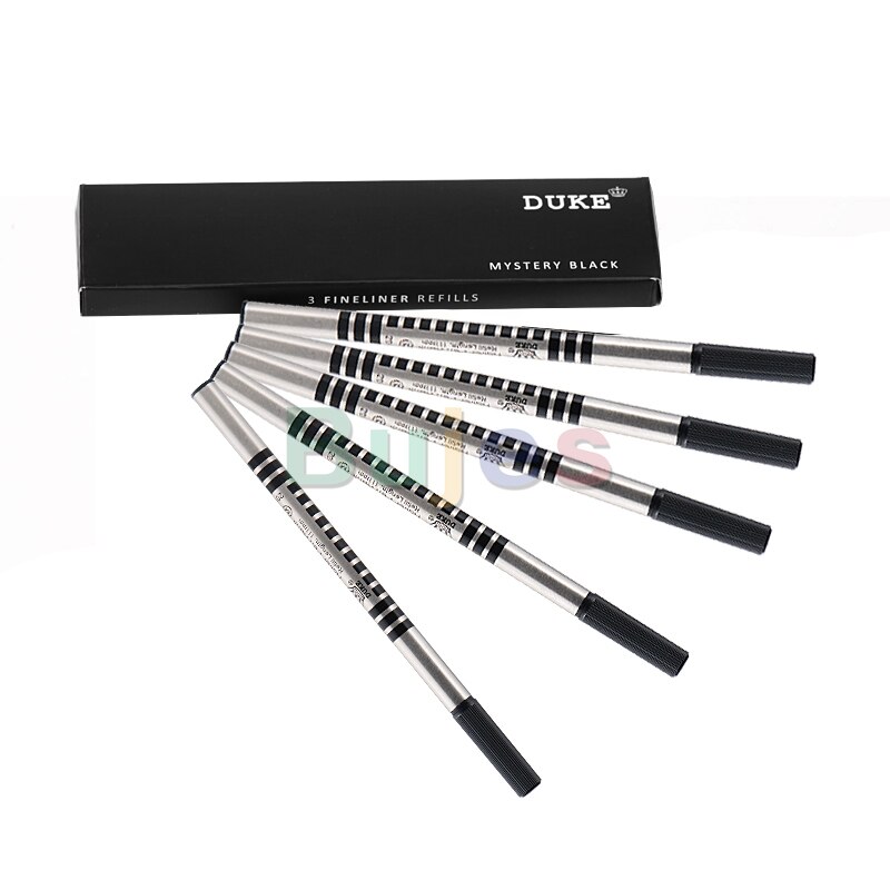 Duke Black/Color Ink Refill Pack of 5, Replaceable Ballpoint Pen Refills,0.5mm/0.7mm Metal Refil,Writing Smoothly.