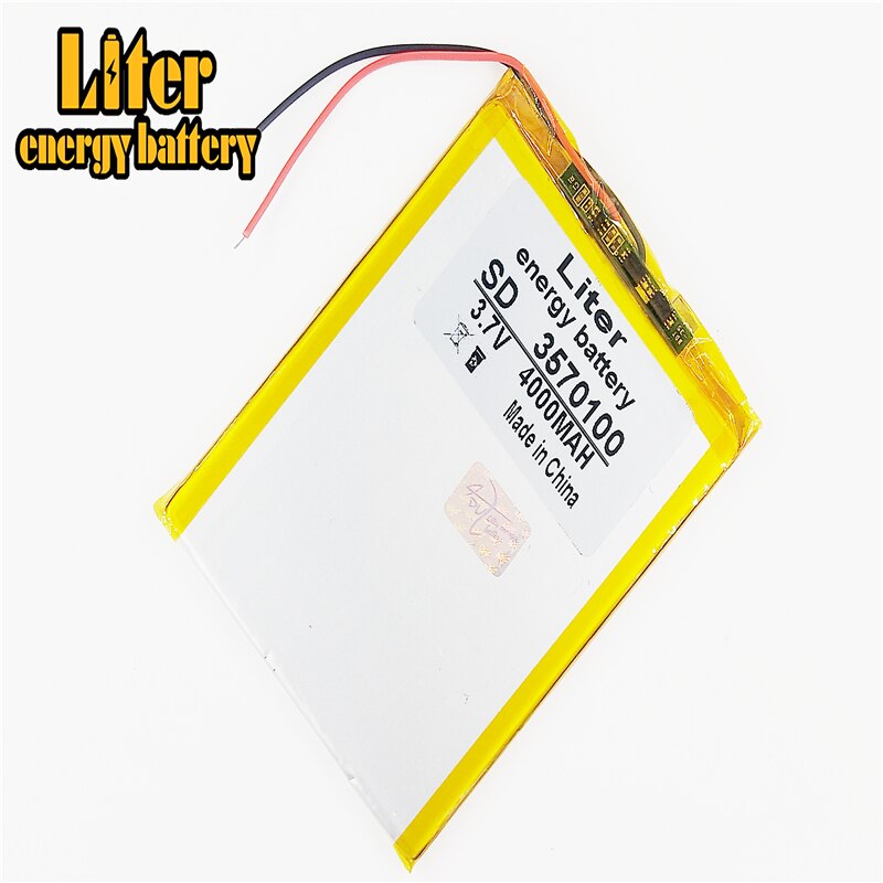 3570100 3.7V 4000MAH 367098 Lithium Tablet polymer battery with Protection Board For 7 inch Tablet PC