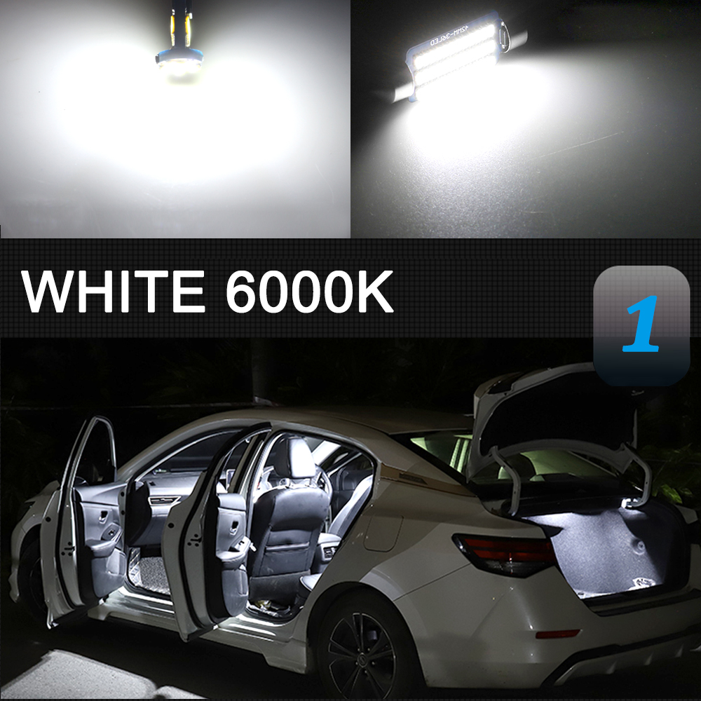 Car Interior LED Light Kit Canbus For Seat Ibiza 6P 6J 6L 6F MK5 MK4 1993 Accessories Map Dome Trunk Glove Box Indoor Lamp: Blue / 3000K