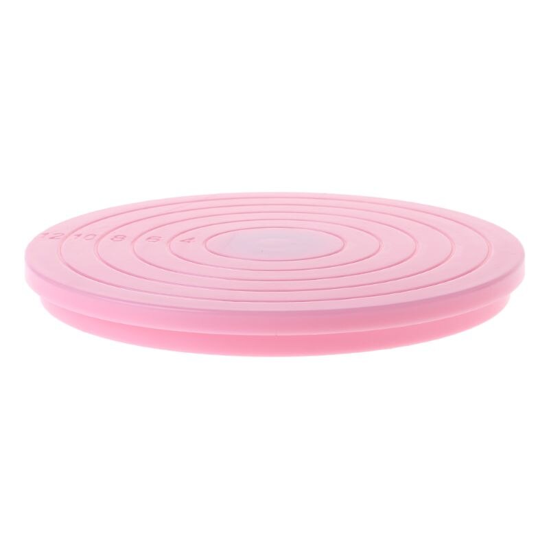 Cake Draaitafel Plastic Anti-Slip Stand Houder Draaien Platform Grootte Schaal Display