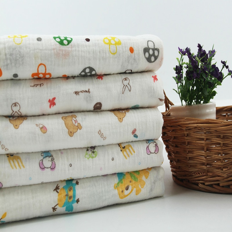Katoenen stof paddestoel olifant bedrukt doek naaien quilt stoffen voor patchwork handwerk doe-het-zelf handgemaakt materiaal 130 x 100cm