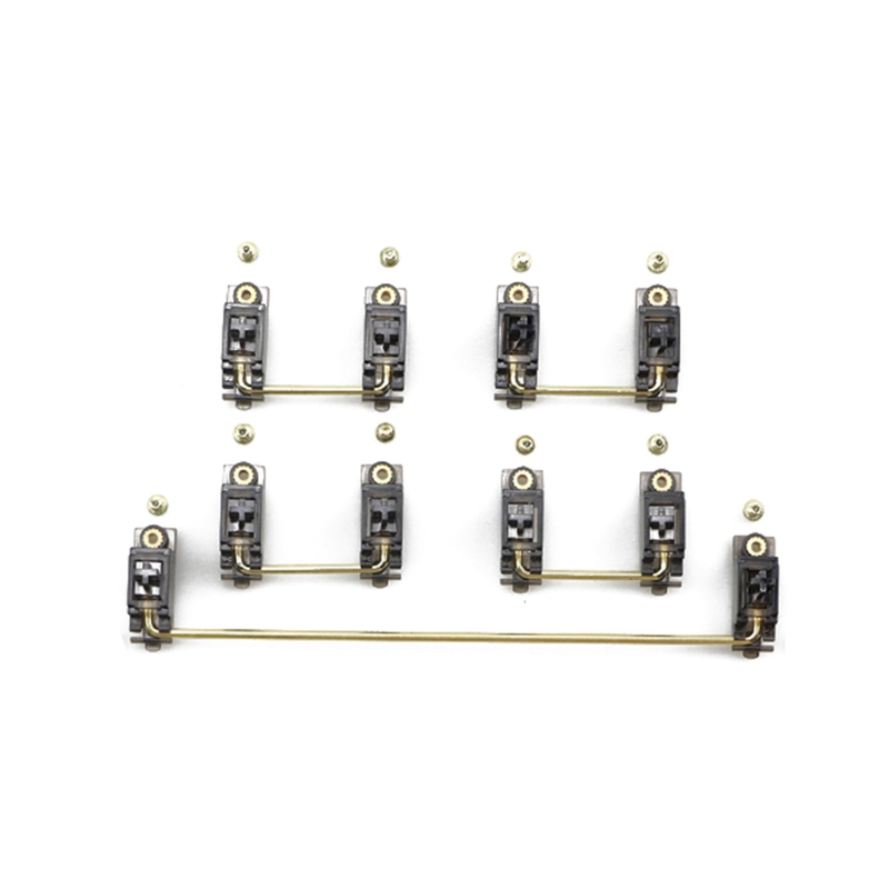 V2 Stabilizers Black Transparent Gold Plated Screw-in Stabilizer for Mechanical Keyboard xd96 xd87 gh60 xd64 xd84