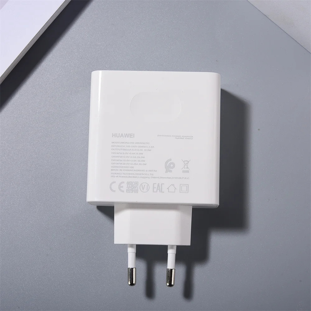 Huawei MateBook D16 X Pro D14 D15 15s 16s Original 65W chargeur PD Super rapide prise ue/US USB C adaptateur d'alimentation 1.8M 3.3A câble PD: BR