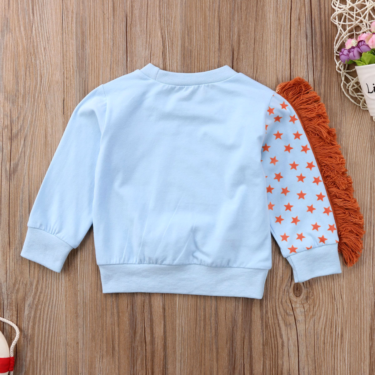 Helen115 Lovely Kid Baby Girl Clothes Cartoon Printed Long Sleeve Cotton Outfits 1-7years