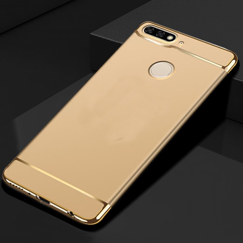 Funda de lujo para Huawei Honor 7c Pro funda de protección de 360 grados funda dura para teléfono 3 en 1 funda en funda Honor7c 7 C AUM-L41