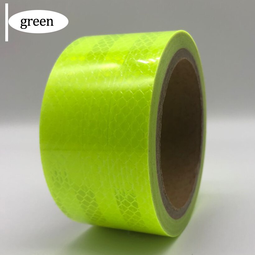 3M Auto Reflektierende Streifen Aufkleber Warnung Streifen-stil Dekoration Film Sicher Motorrad Baby Auto Reflektieren Straße Sicherheit Band: Grün