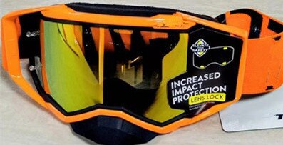 prospekt motocross briller terrengsykkel briller mx atv mtb goggle skitt sykkel av vei moto goggle motorsykkel hjelm glass: Oransje