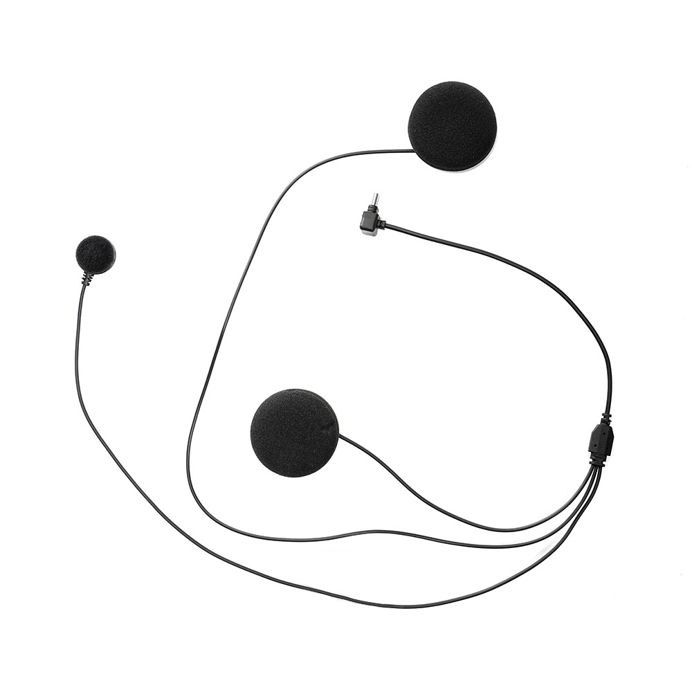 GEARELEC DK02 X1 intercomunicador para motocicleta enchufe tipo C auricular estéreo traje micrófono suave/duro accesorio de altavoz: Azul
