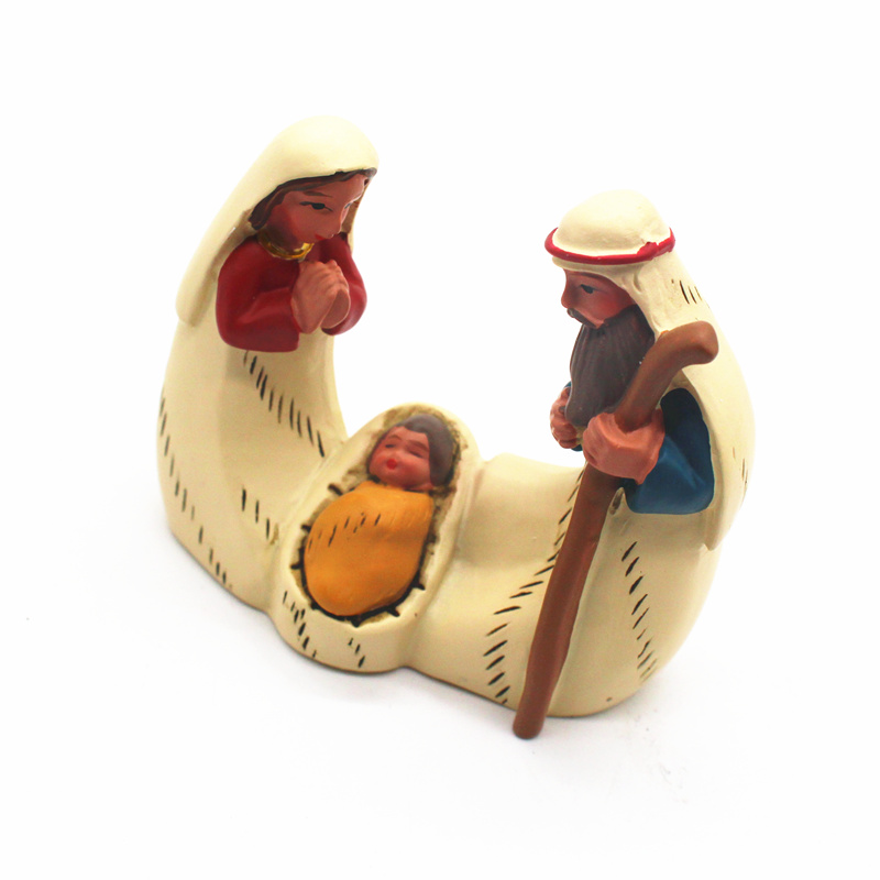 Jesus firgurines krybbe kirstmas krybbe kirke redskaber jul fødsler til hjemmet