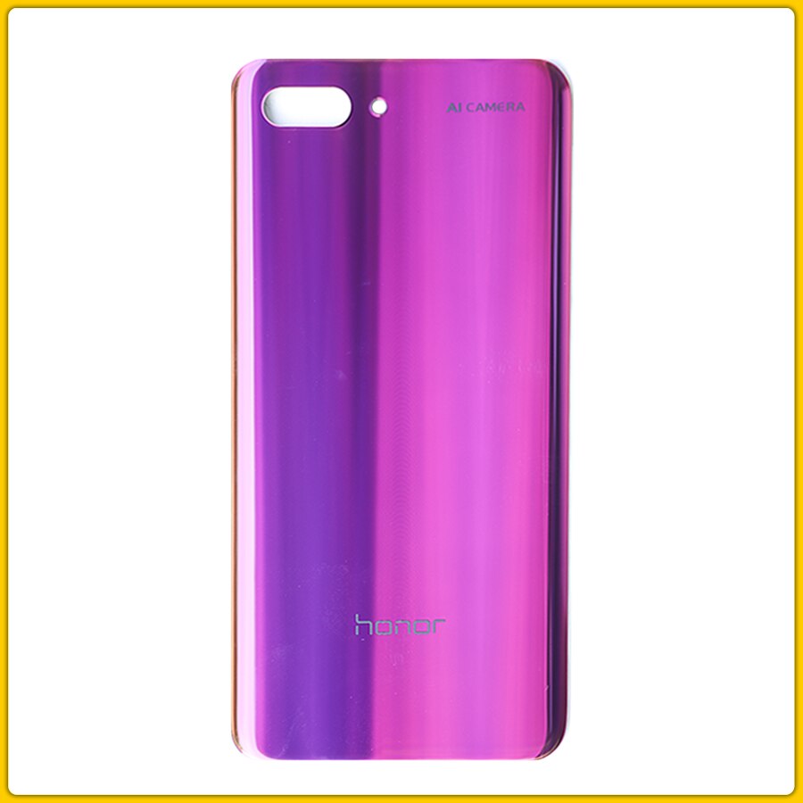 Cubierta de batería OEM para Huawei Honor 10, carcasa, carcasa trasera, reemplazo de puerta con lente de cristal: Purple