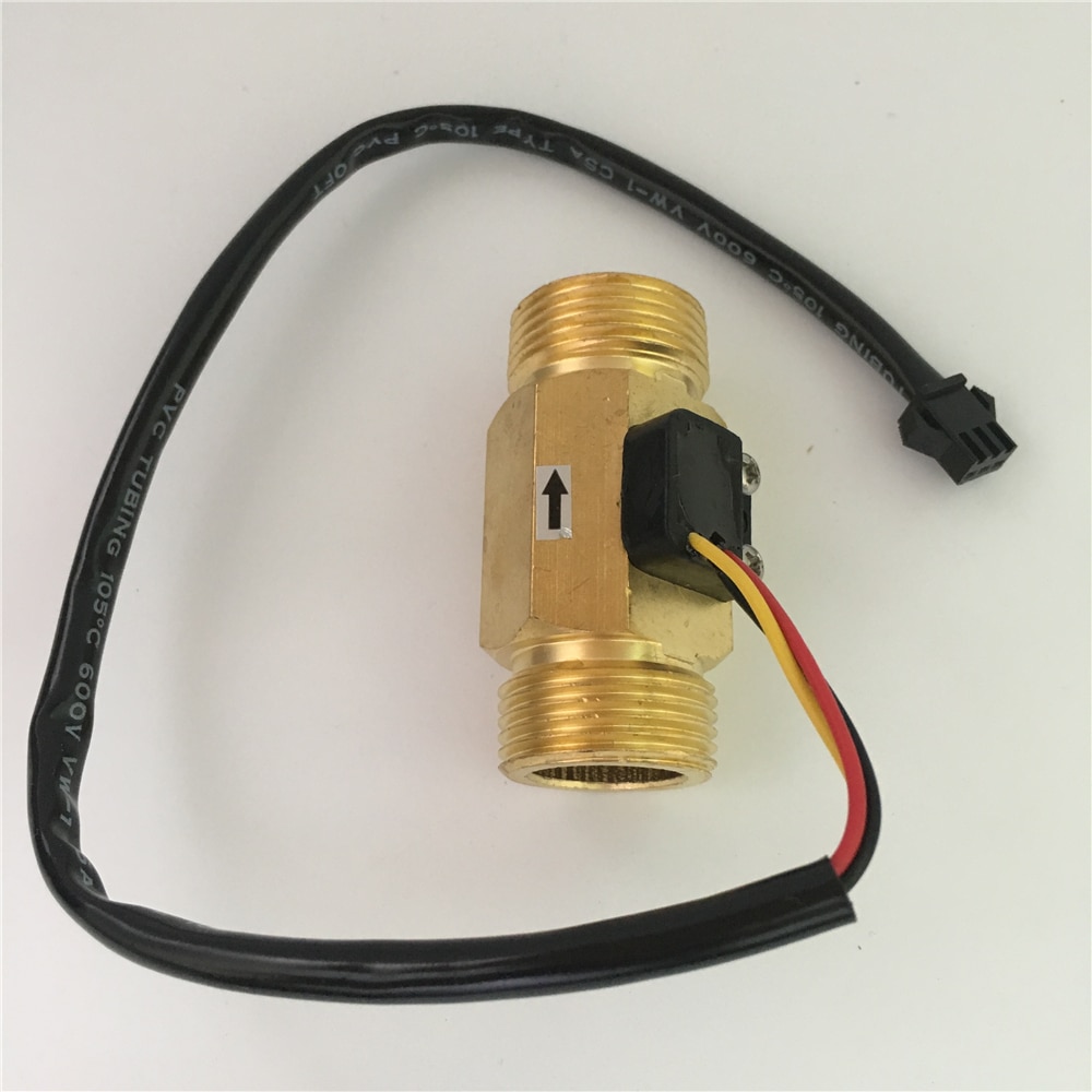 Npt 3/4 "DN20 Water Koper Messing Hall Flow Sensor Turbine Meter