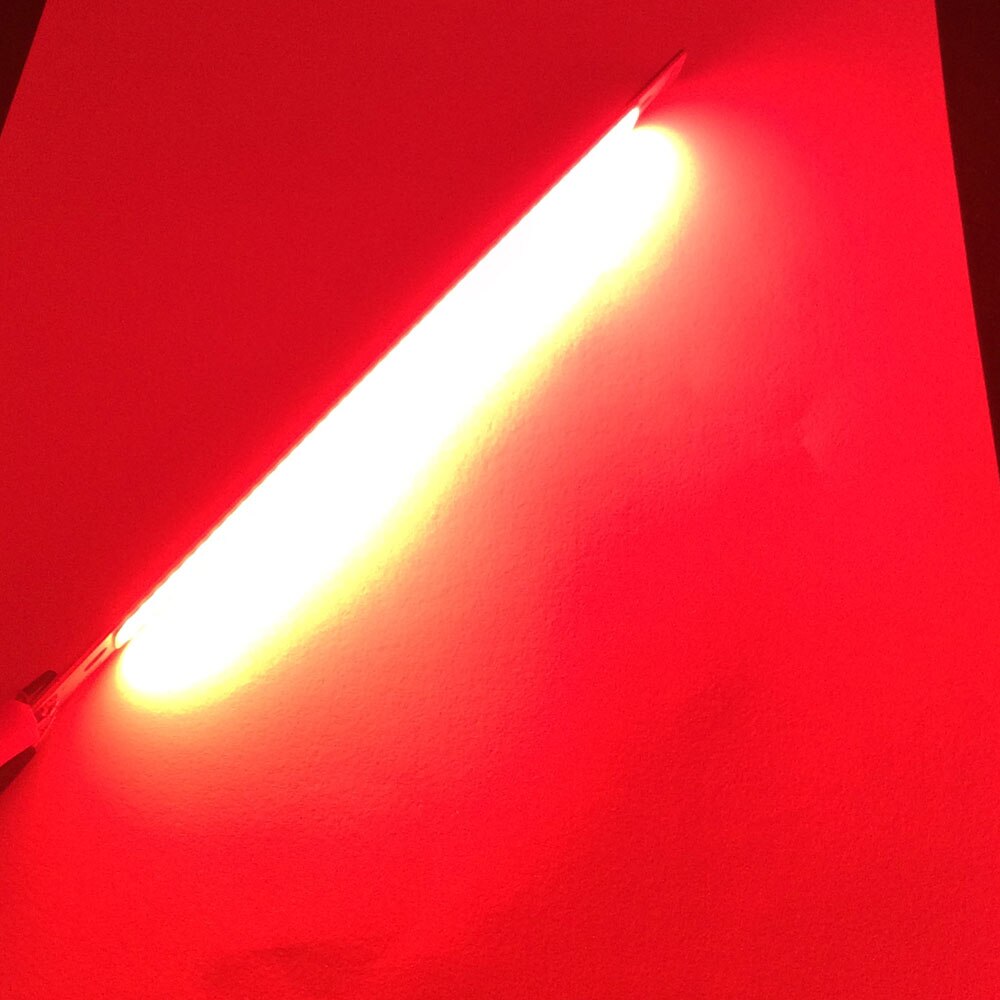Cooleeon 200 x 10mm dc12v led cob lysstrimmel 20cm x 10w lamper blå grøn rød varm kølig hvid farve led bar lys 200mm x 12v cob pære: Rød
