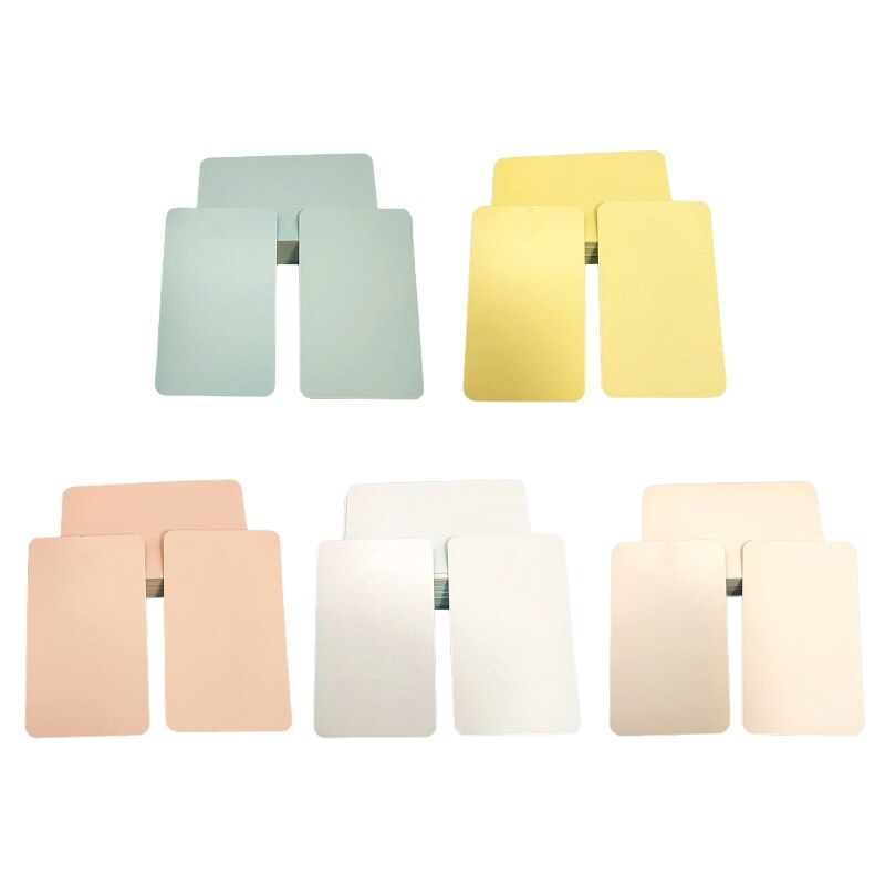 100Pcs Blank Note Papers Message Cards DIY Thank You Cards Office Stationery T84D