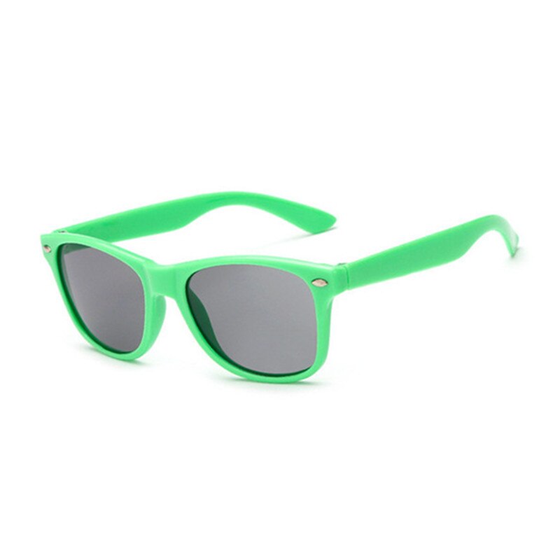 2022 mærke børn solbriller børn sorte solbriller anti-uv baby solafskærmende briller pige dreng solbriller: Grøn