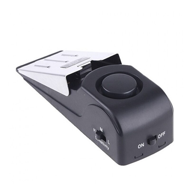 100 dB Household Security Anti-theft Burglar Stop System Security Home Wedge Shaped Door Stop Stopper Alarm Block