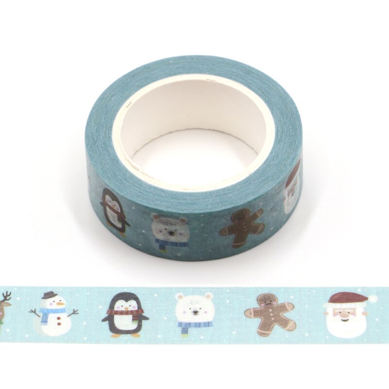 Ruban adhésif Washi pour masquage de joyeux noël, décoration pour étiquette Scrapbooking, Diy bricolage: B258