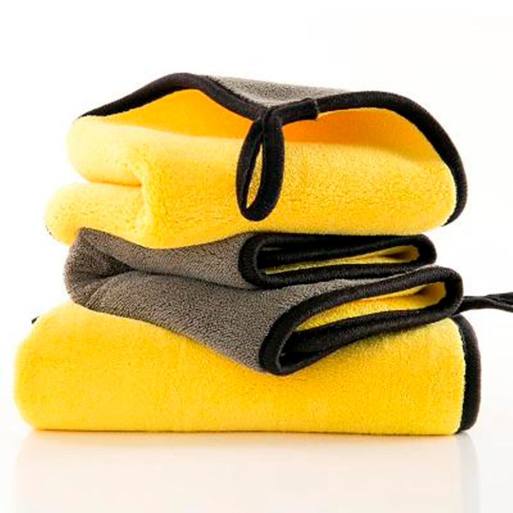 Mikrofiber bilvask håndklæde, meget blødt håndklæde, god absorberende bilvask klud, pleje af bilen