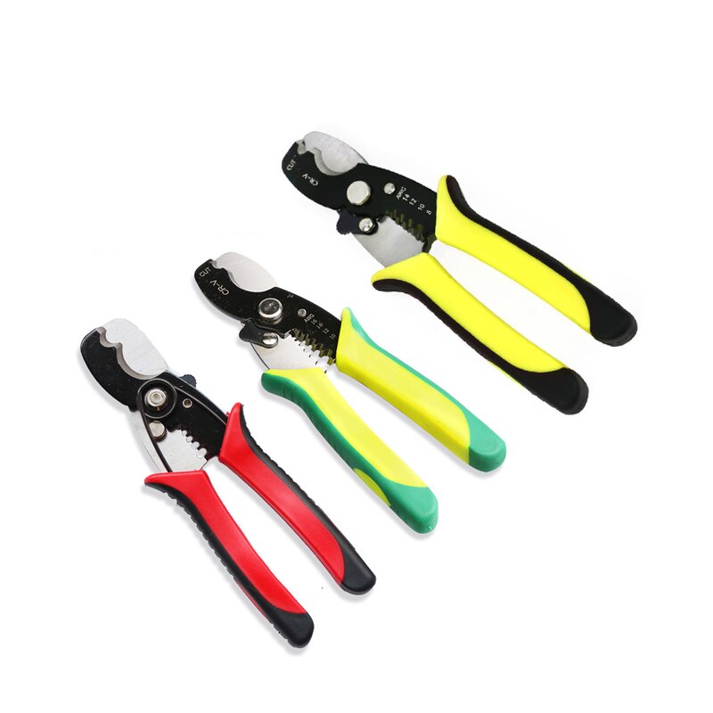 Automatische Draad Stripper Tang Kabel Strippen Cutter Duurzaam Crimper Krimptang Multifunctionele Fit 8/12/14/16 Awg Draad tang