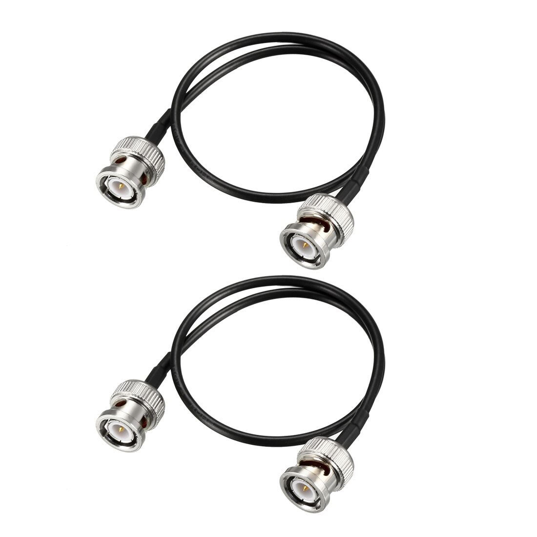 Uxcell 2Pcs Bnc Male Naar Male Coax Jumper Kabel 50 Ohm RG174 Kortere Lengte 4 Inch Tot 72 Inch