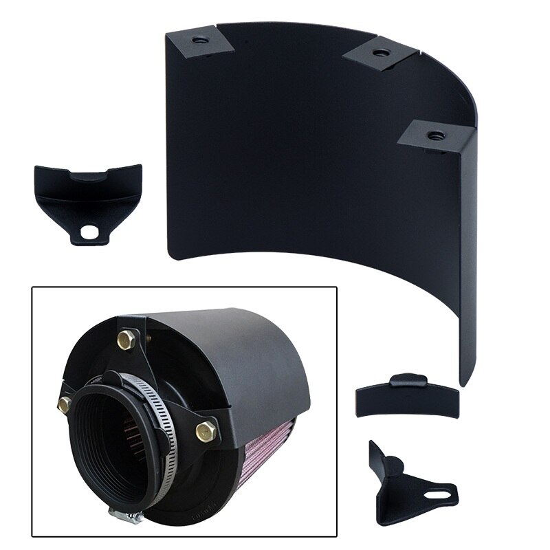 Universal värmeskydd aluminium luftintagsfilter kåpa värmesköld för racing bil 2 "  to 4 " filter