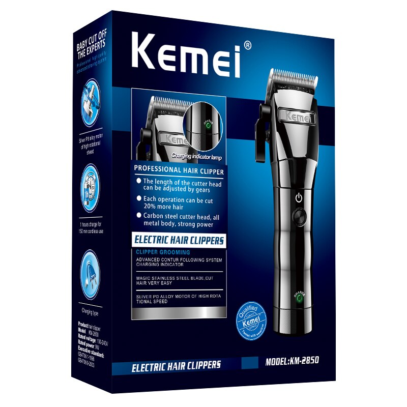 Men‘s cord&cordless hair clipper hair trimmer rechargeable trimer electric hair cutting machine haircut tool