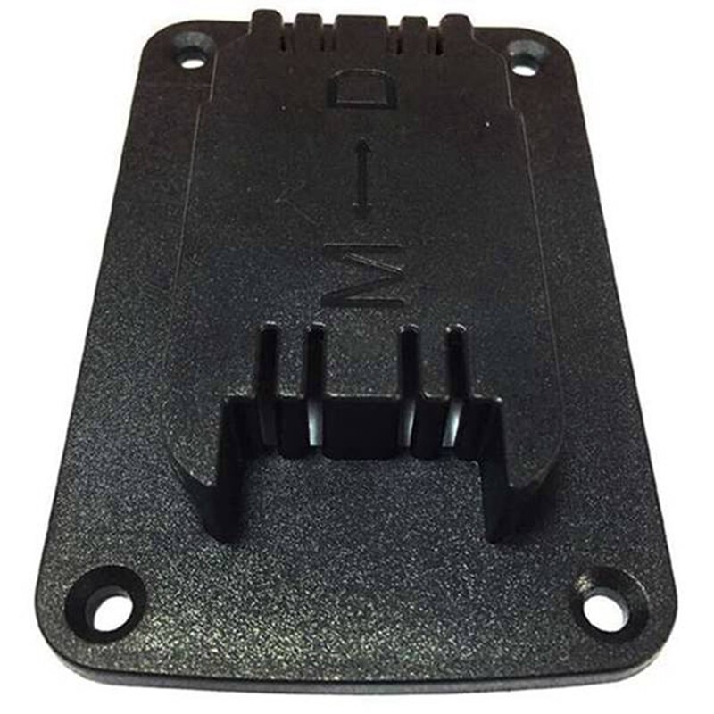 10 Sets of Tool Mounting Brackets for Dewalt 20V 12V M18 Lithium Battery with Stainless Steel Screws (Black)