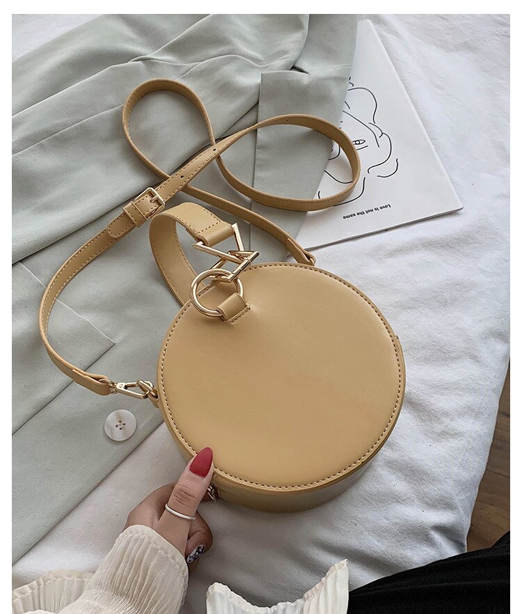 Vrouwen Mini Tas Herfst Winter Mode Ronde Vorm Vrouwen Hand Schoudertas Crossbody Tas Voor Vrouwen Bolsas de Mujer: Yellow