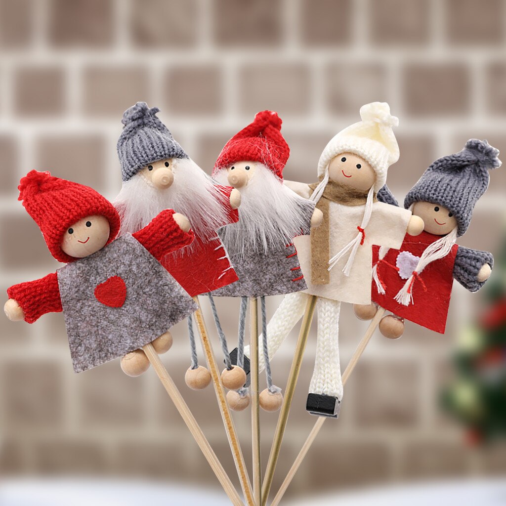 Kerst Pop Speelgoed Kerstman Sneeuwpop Elanden Kerstboom Opknoping Ornament Decoratie Voor Thuis Xmas Party
