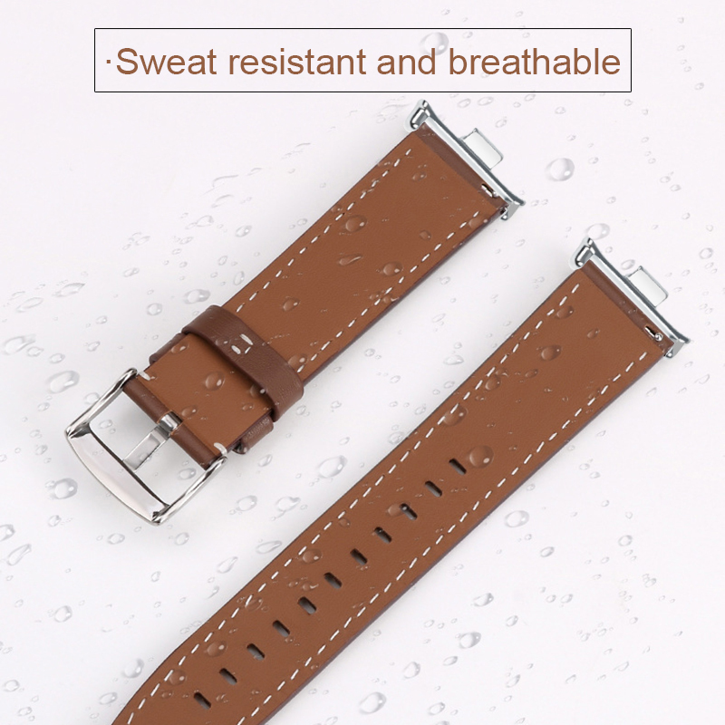 Lederen horlogeband voor Xiaomi Mi Band 9 Pro/Mi Band 8 Pro, dames heren polsband armband lus voor Redmi Watch 5/Redmi Watch 4