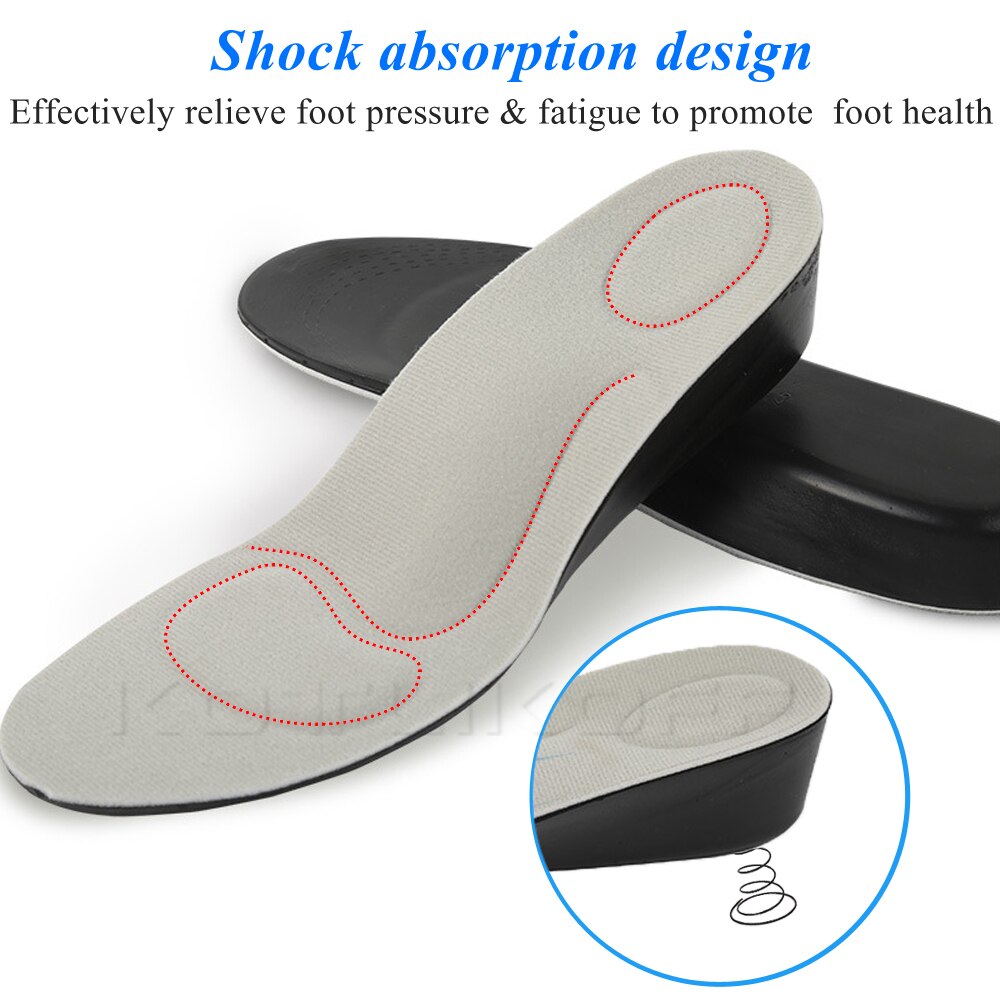 Semelle intérieure Invisible pour augmenter la hauteur, unisexe, 1.5-4.5cm, rehaussement du talon