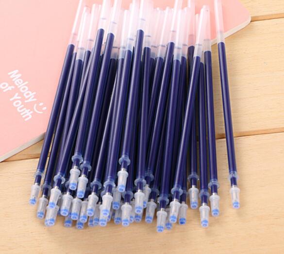 20 pcs/lot Gel Pen Refill 0.5mm Red Blue Black Signature Ink Refills Office School Stationery Writing Supplies: Blue