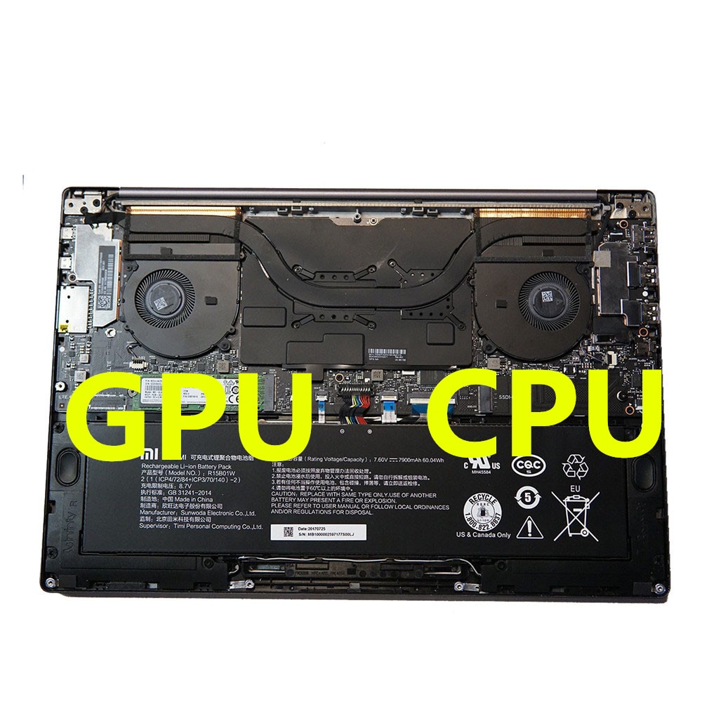 original CPU Cooling fan VIDEO GPU Cooling Fan left right Fan For Xiaomi NoteBook PRO 15.6 mi air Pro 15.6" CPU Fan GPU Fan